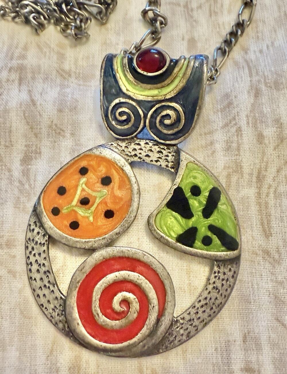 Chico's Multicolor Necklace Pendant Chain